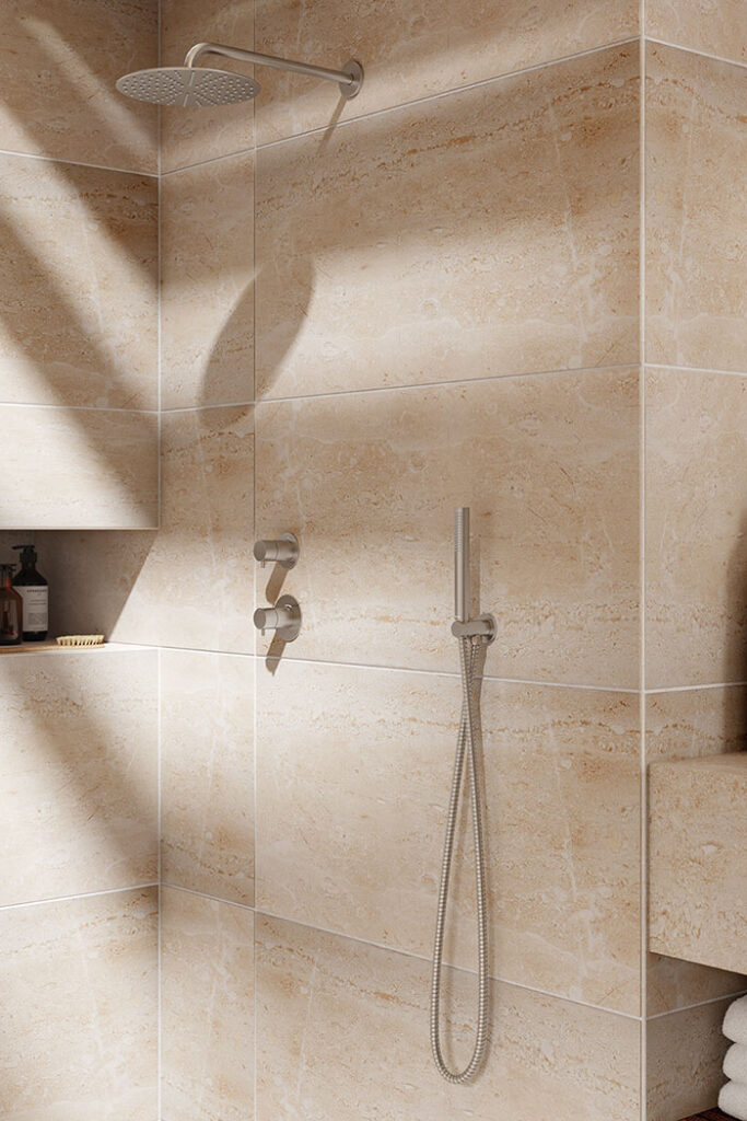 Damixa Silhouet DS1 brusesæt til indbygning i krom