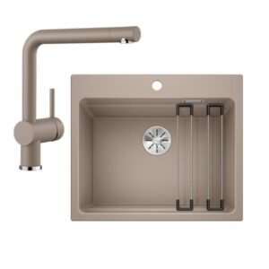 Blanco Etagon køkkenvask inkl. armatur - Trøffel