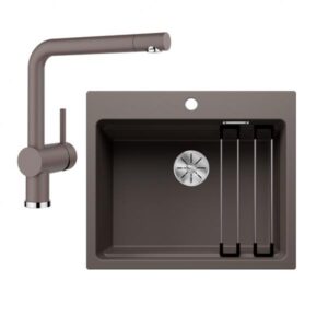 Blanco Etagon køkkenvask inkl. armatur - Vulkangrå